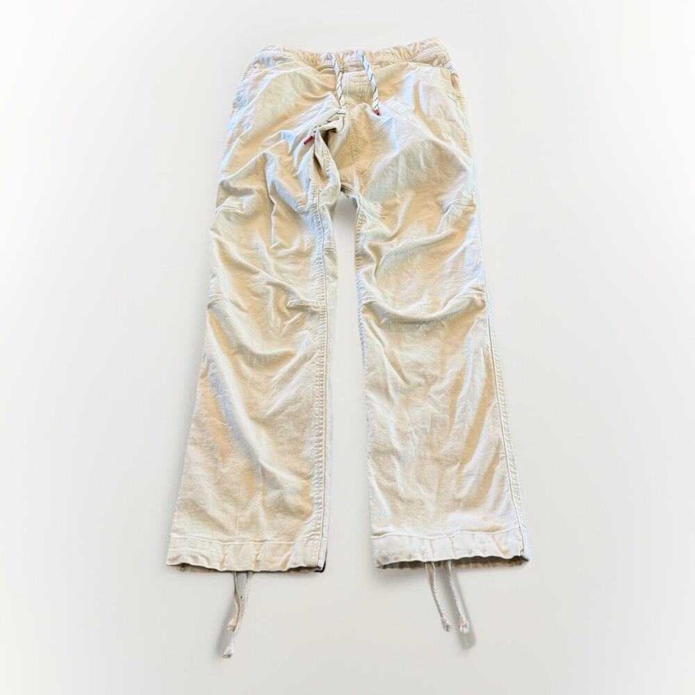 Topo Designs Mens Beige Drawstring Stretch Gorpcore Hiking Pants Size M Medium